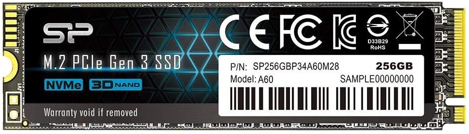 Silicon Power A60 SSD 256GB M.2 NVMe PCIe 2100/1200 MB/s
