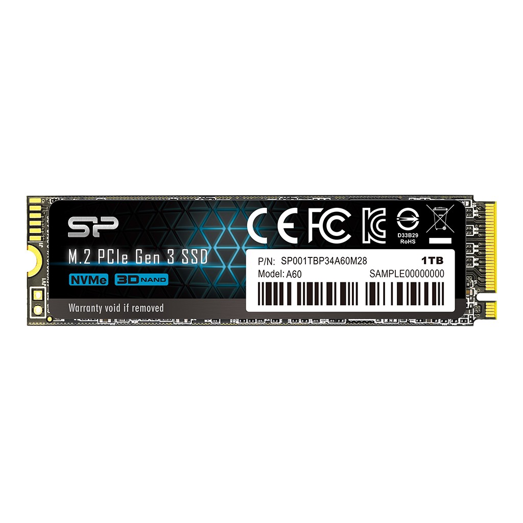 SSD disk Silicon Power P34A60 1TB PCIe M.2 NVMe