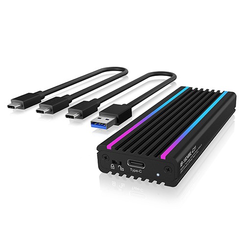 Ohišje za M.2 NVMe SSD z RGB osvetlitvijo 2