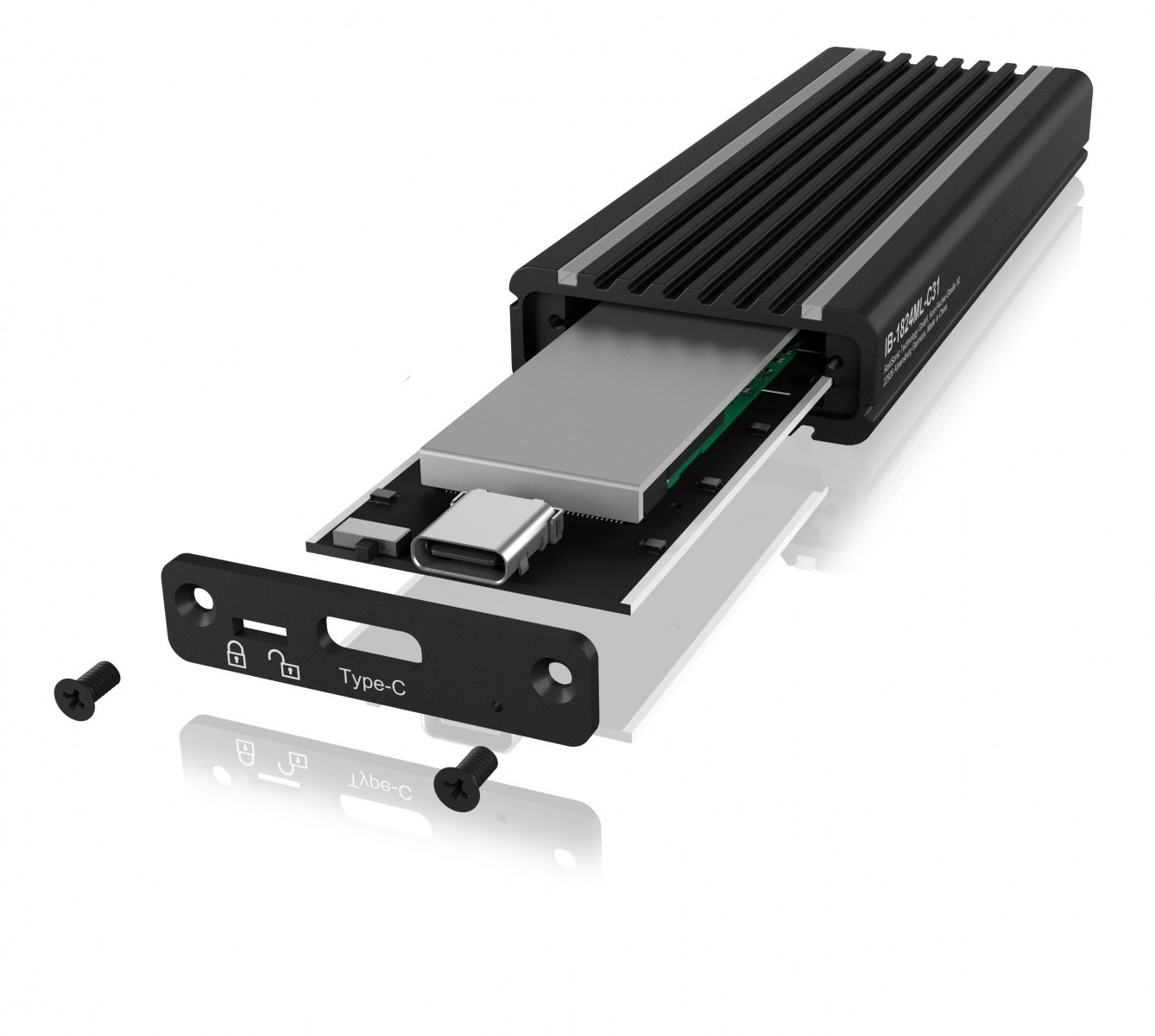 Ohišje za M.2 NVMe SSD z RGB osvetlitvijo 3
