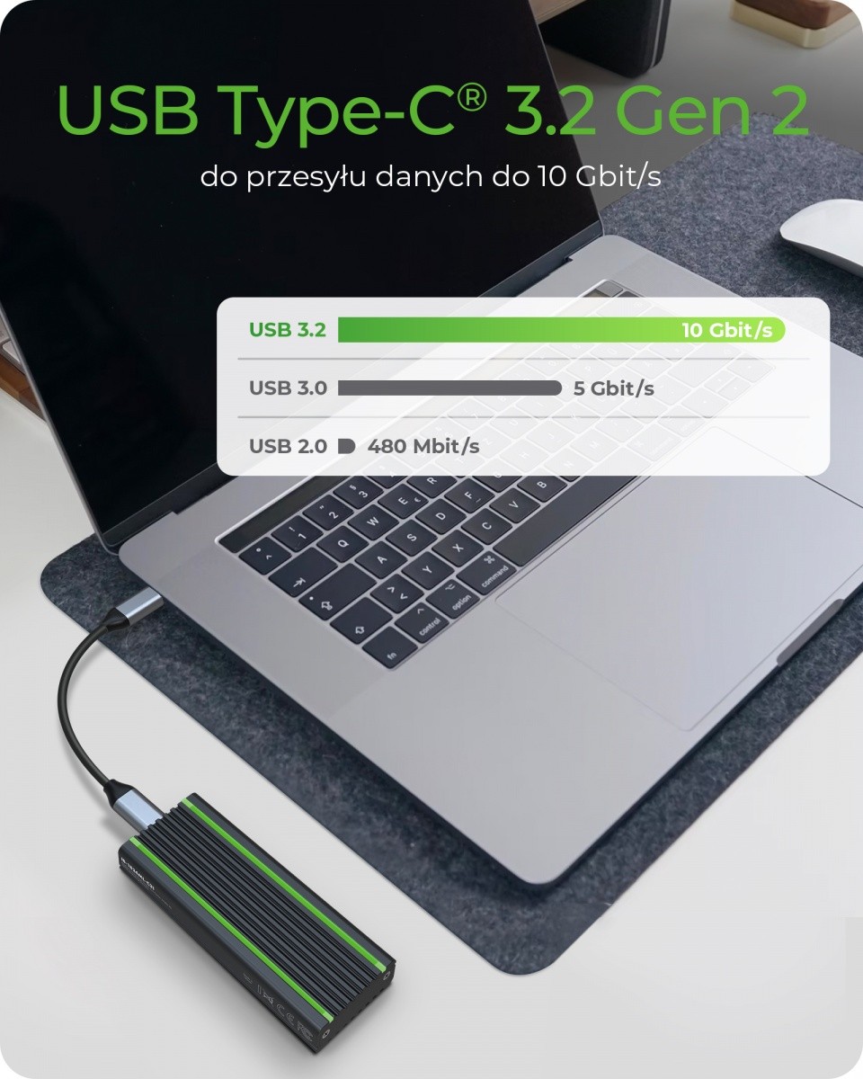 Ohišje za M.2 NVMe SSD z RGB osvetlitvijo 7