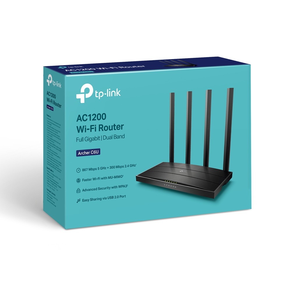 TP-LINK Archer C6U AC1200 WiFi usmerjevalnik (router) 6