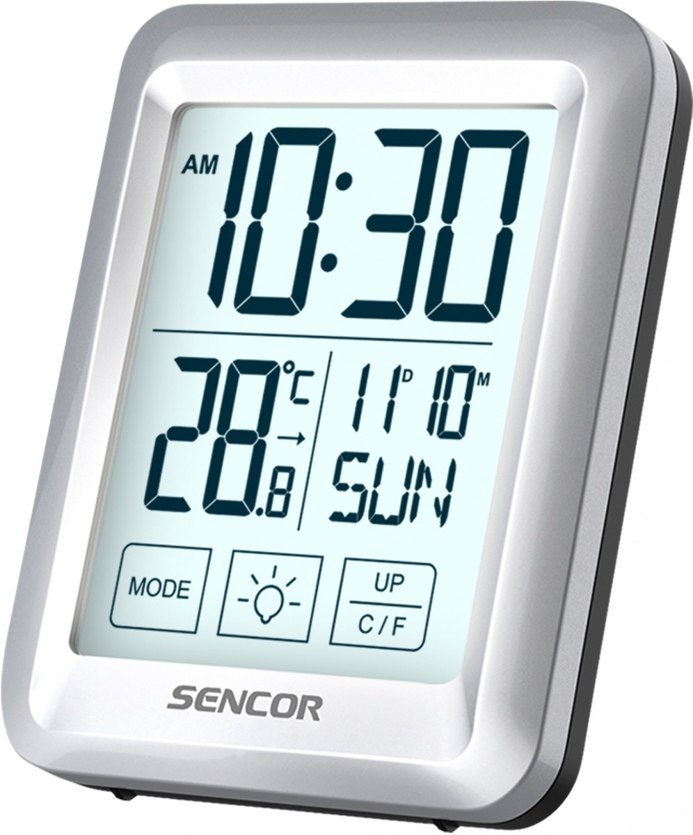 Sobni termometer s uro in budilko
