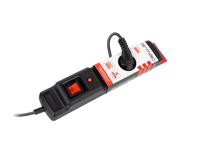 Armac napajalni trak 3m, 3 vtičnice, črn 5