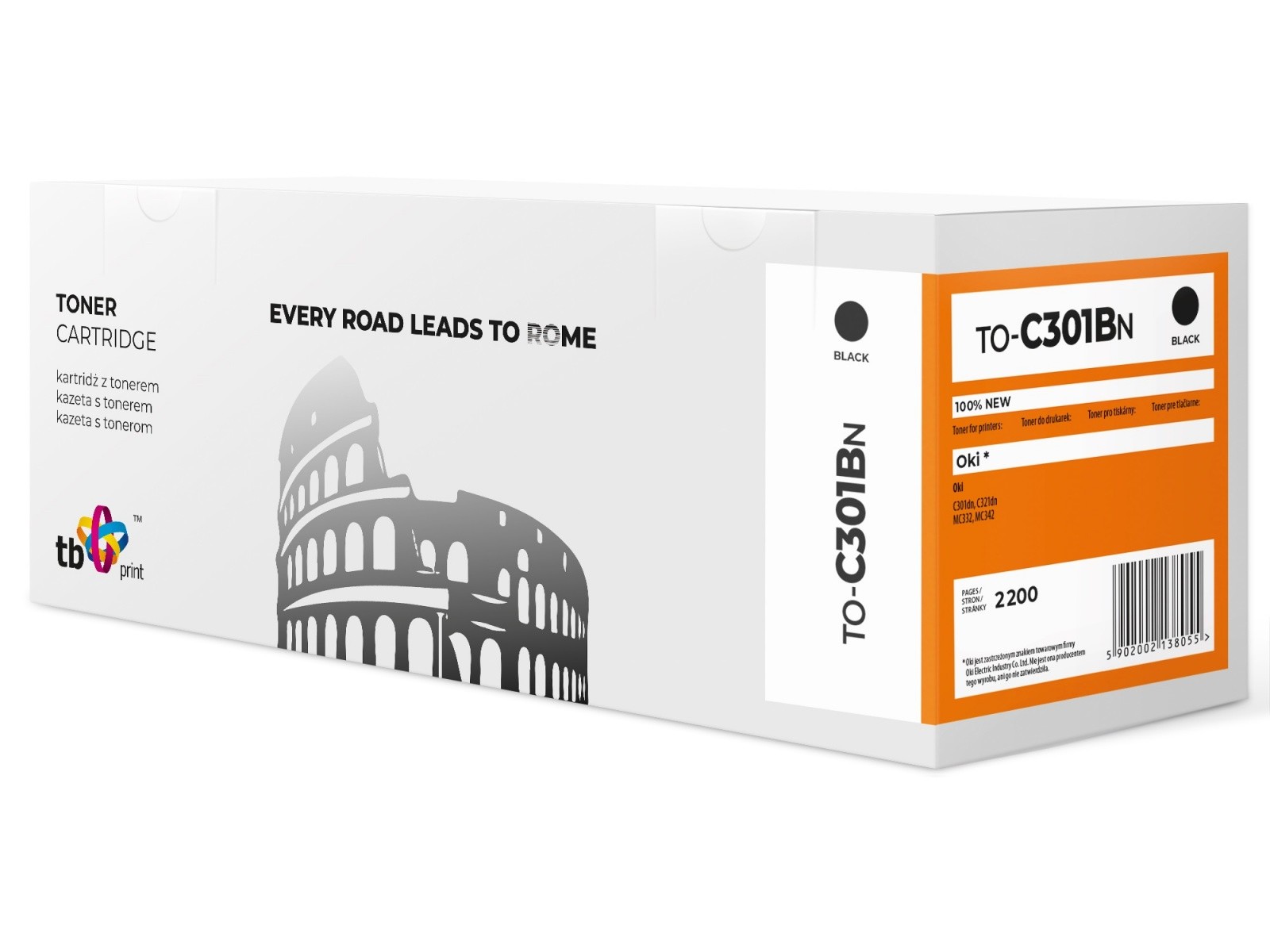 Toner za OKI C301, črn