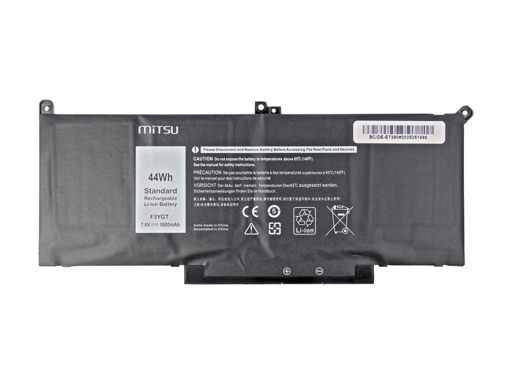 Baterija za Dell Latitude 7390, 7490 (7.6V, 5800mAh/44Wh) 2