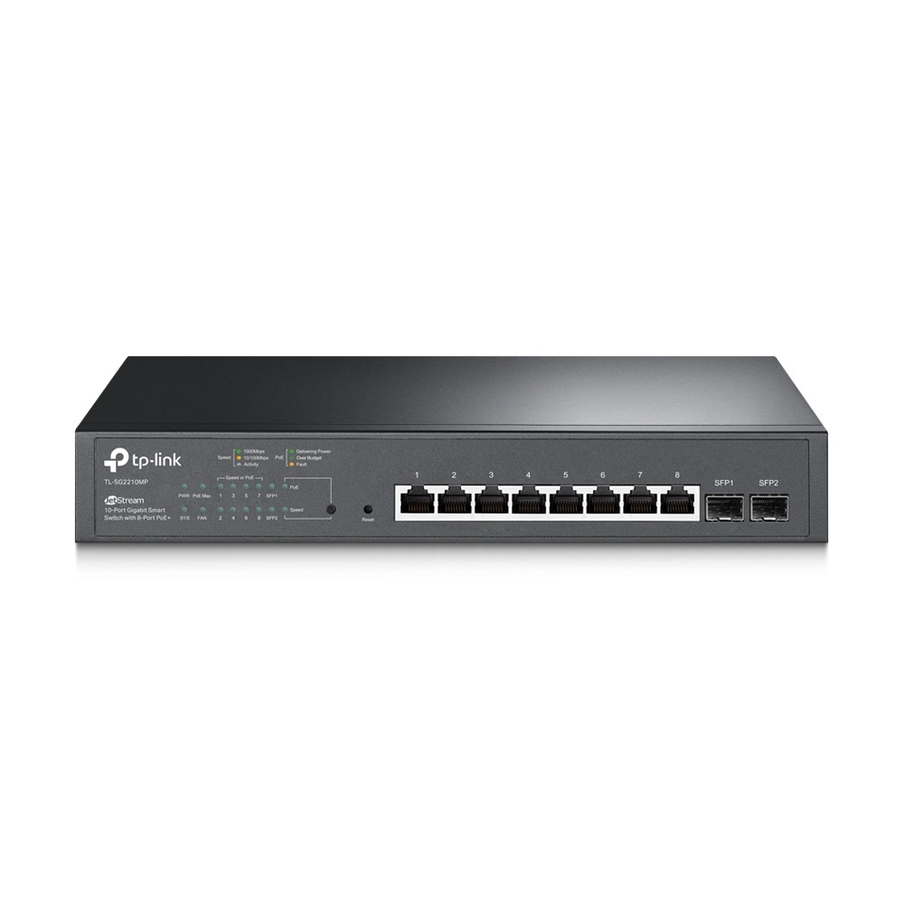 TP-LINK SG2210MP Smart preklopnik, 8x GE PoE+, 2x SFP