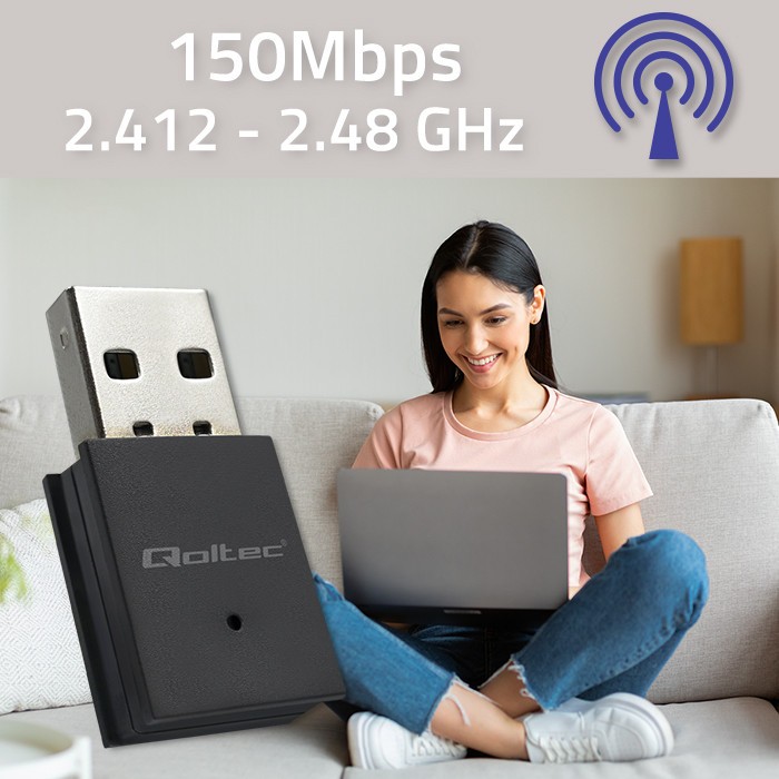 Brezžični mini Wi-Fi adapter + BT 4.0 (USB, standard N) 2