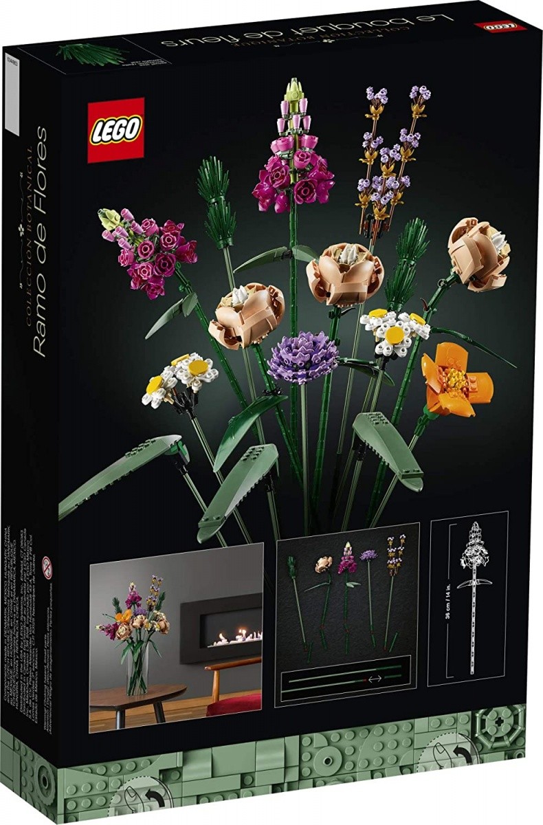 LEGO Botanicals 10280: Komplet Rožnati šopek 3