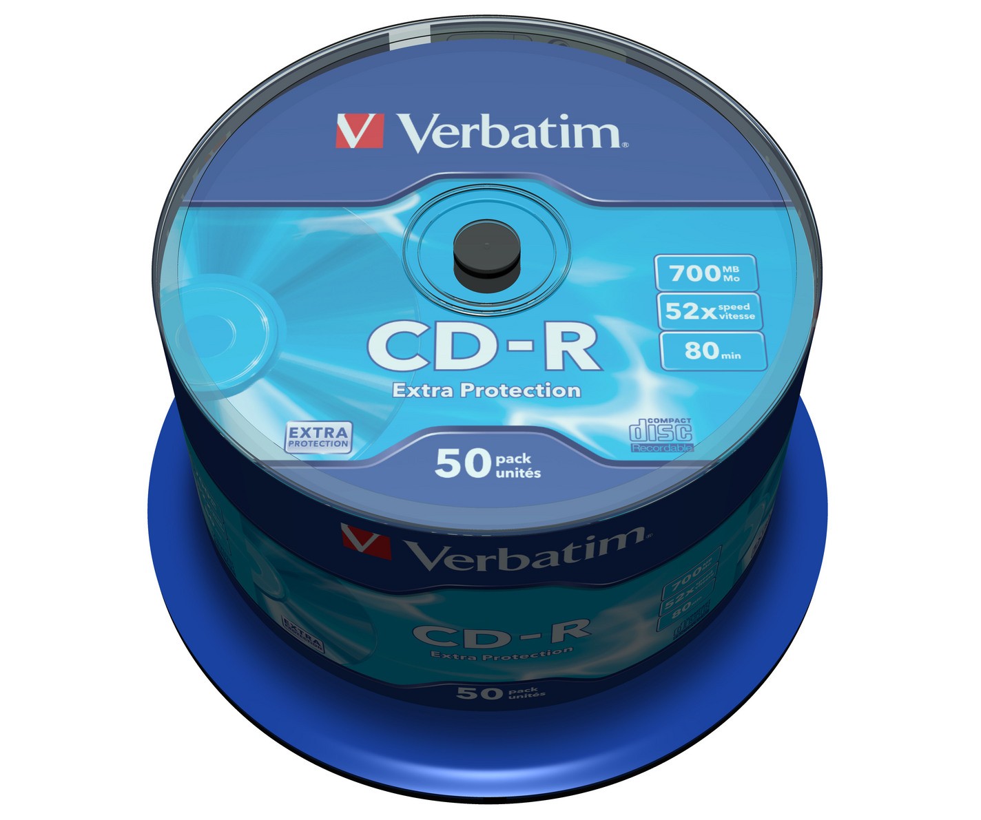 CD-R 700MB, 52x, 50 kosov, CB DL Ex Prot