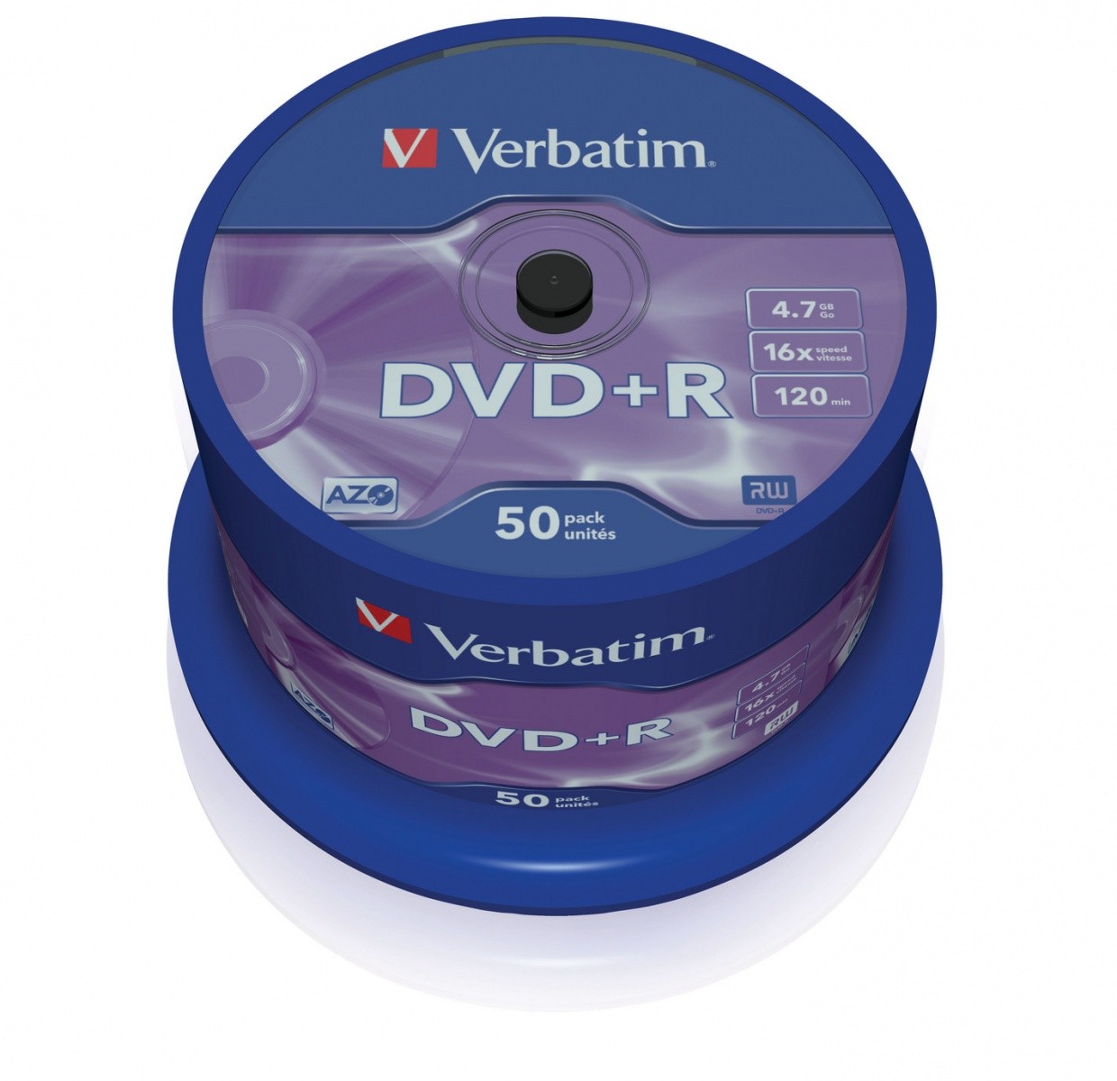 DVD+R ploščki, 16x, 4.7GB, 50 kosov