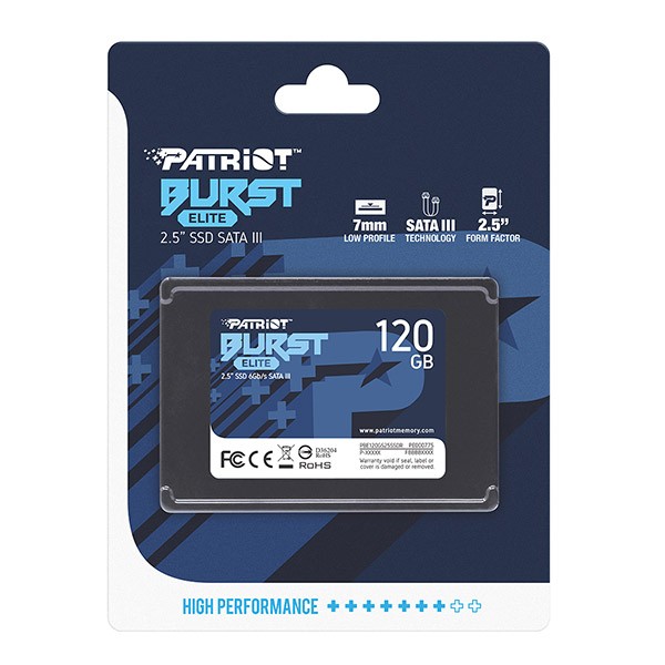 Patriot Burst Elite 120 GB SSD disk, SATA III 2.5" 3