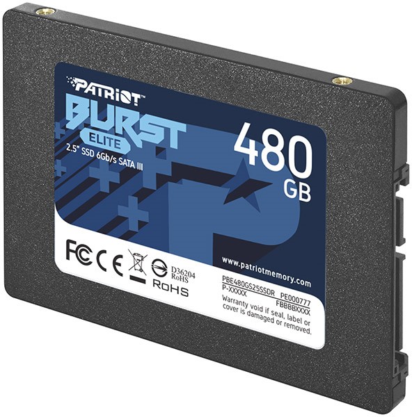 Patriot Burst Elite 480 GB SSD disk, SATA III 2.5"