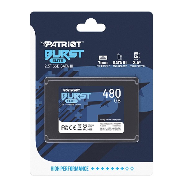 Patriot Burst Elite 480 GB SSD disk, SATA III 2.5" 4