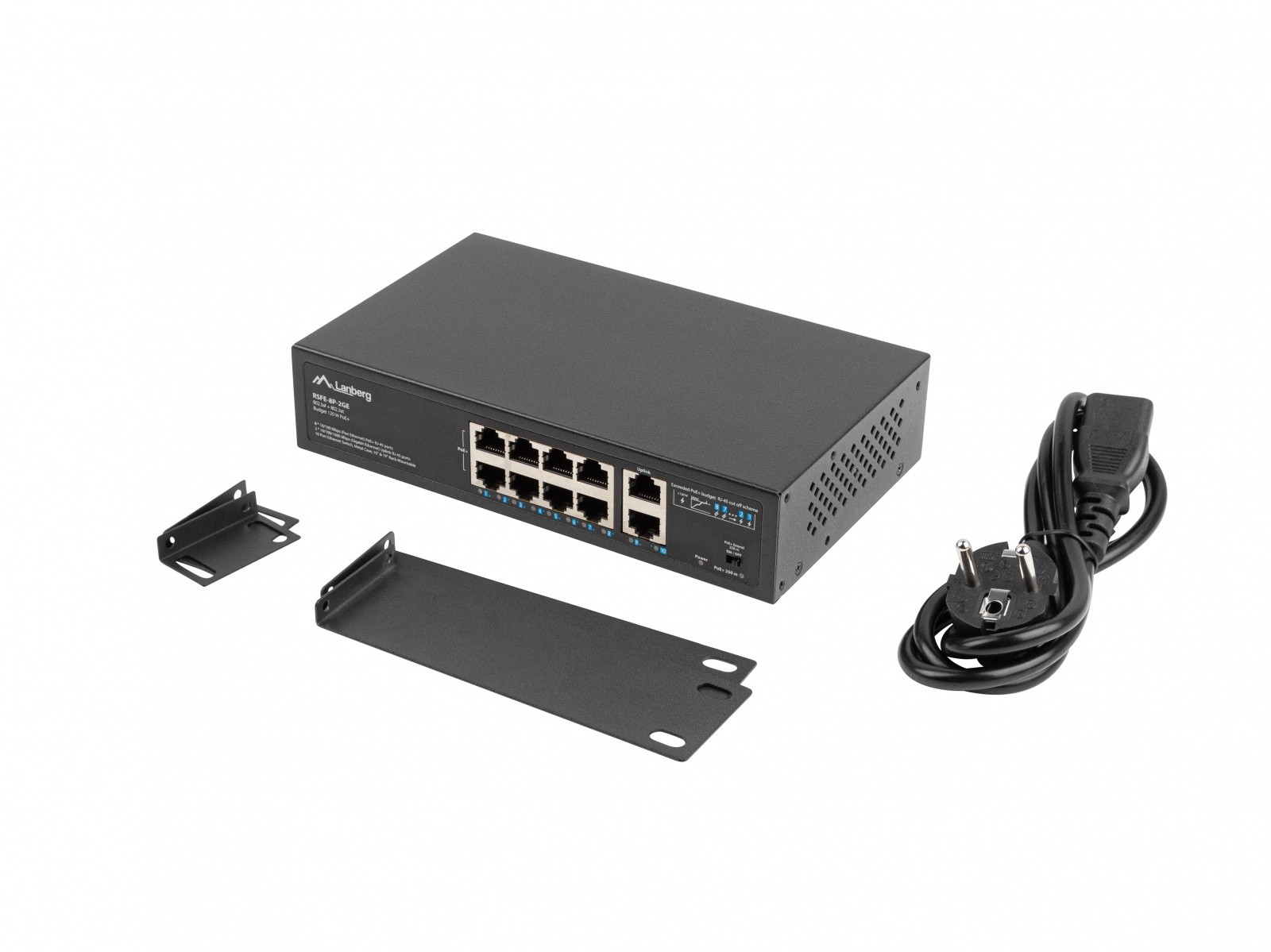 Switch 8x100MB PoE+/2x 1GB RSFE-8P-2GE-120 2