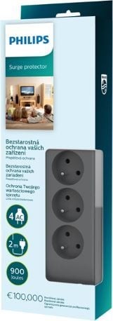 Razdelilnik z zaščito pred prenapetostjo SPN3140A/60 (6 vtičnic) 2