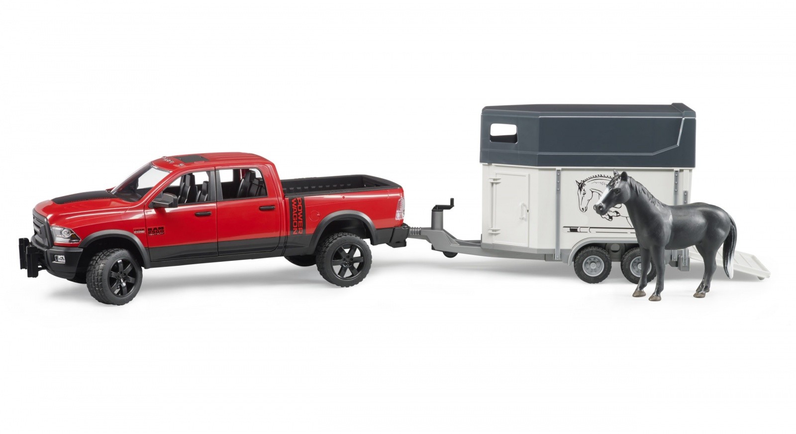 BRUDER RAM 2500 Power Wagon z avt. za konje 3