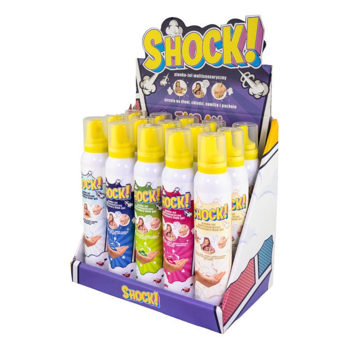 SHOCK! Gel-pena 200ml, Display 15 kosov Mix