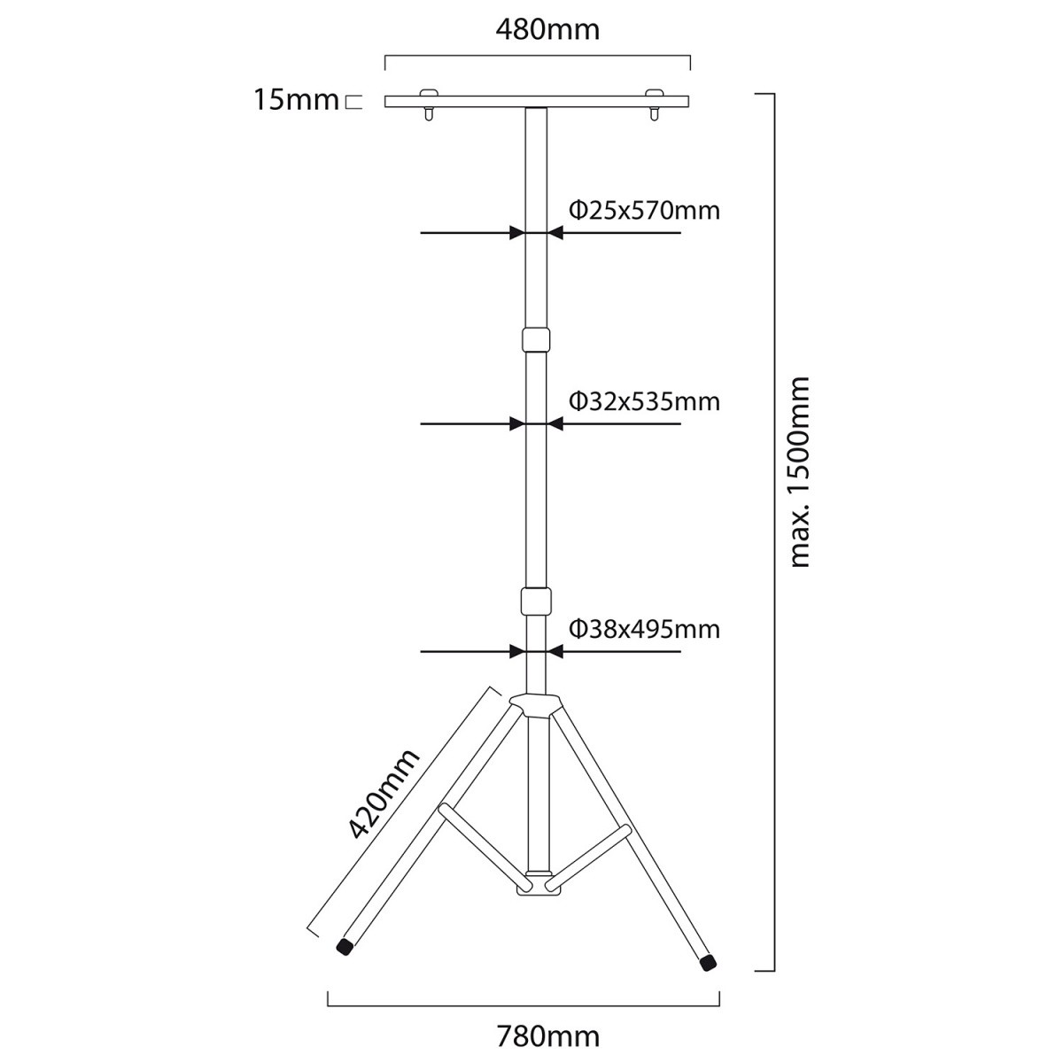 Stojalo za LED reflektor MCE583 Y 8