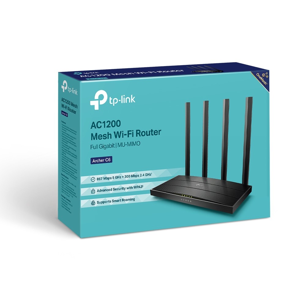 TP-LINK usmerjevalnik Archer A6 AC1200 WiFi 4