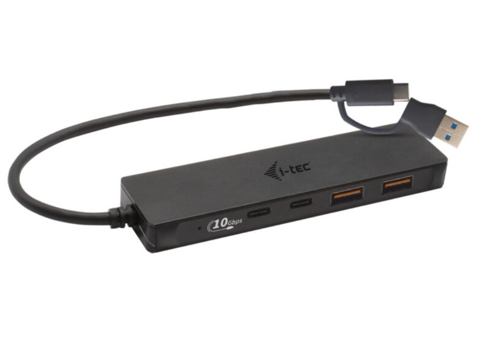 USB Hub 2x USB-A / 2x USB-C, 10 Gbps