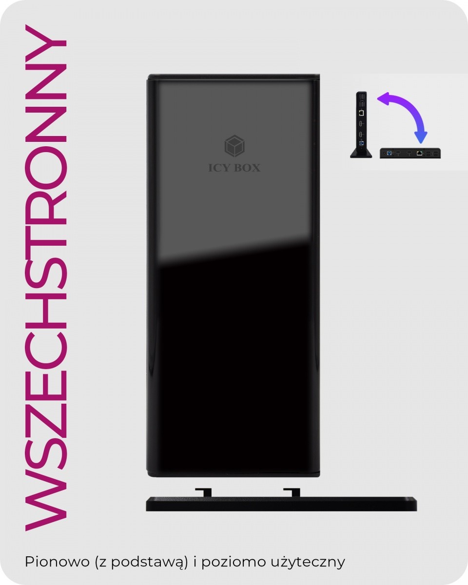 IcyBox IB-DK2251AC Docking Station za prenosnike z DisplayLink, 2x HDMI 3