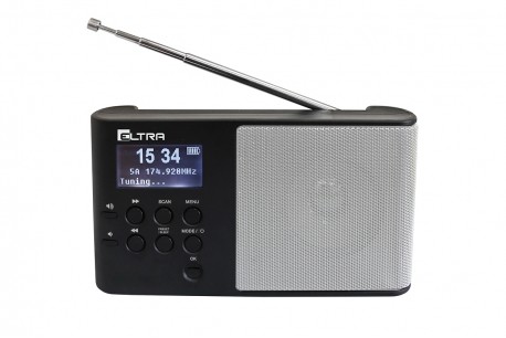 DAB+ radio s barvnim zaslonom, srebrn