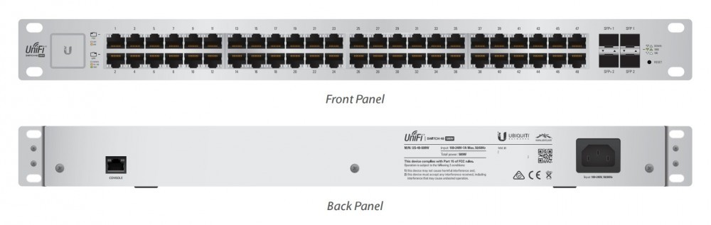 UBIQUITI USW-48 UniFi Switch, 48x GbE, 4x SFP 6