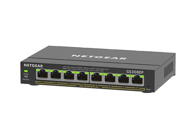 Mrežni preklopnik (switch) GS308EP, 8xGE PoE+