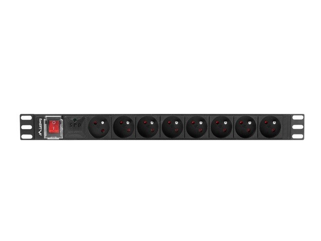Rack PDU 19" letvica za napajanje, 1U, 16A, 8x 230V (PL2), črna 2