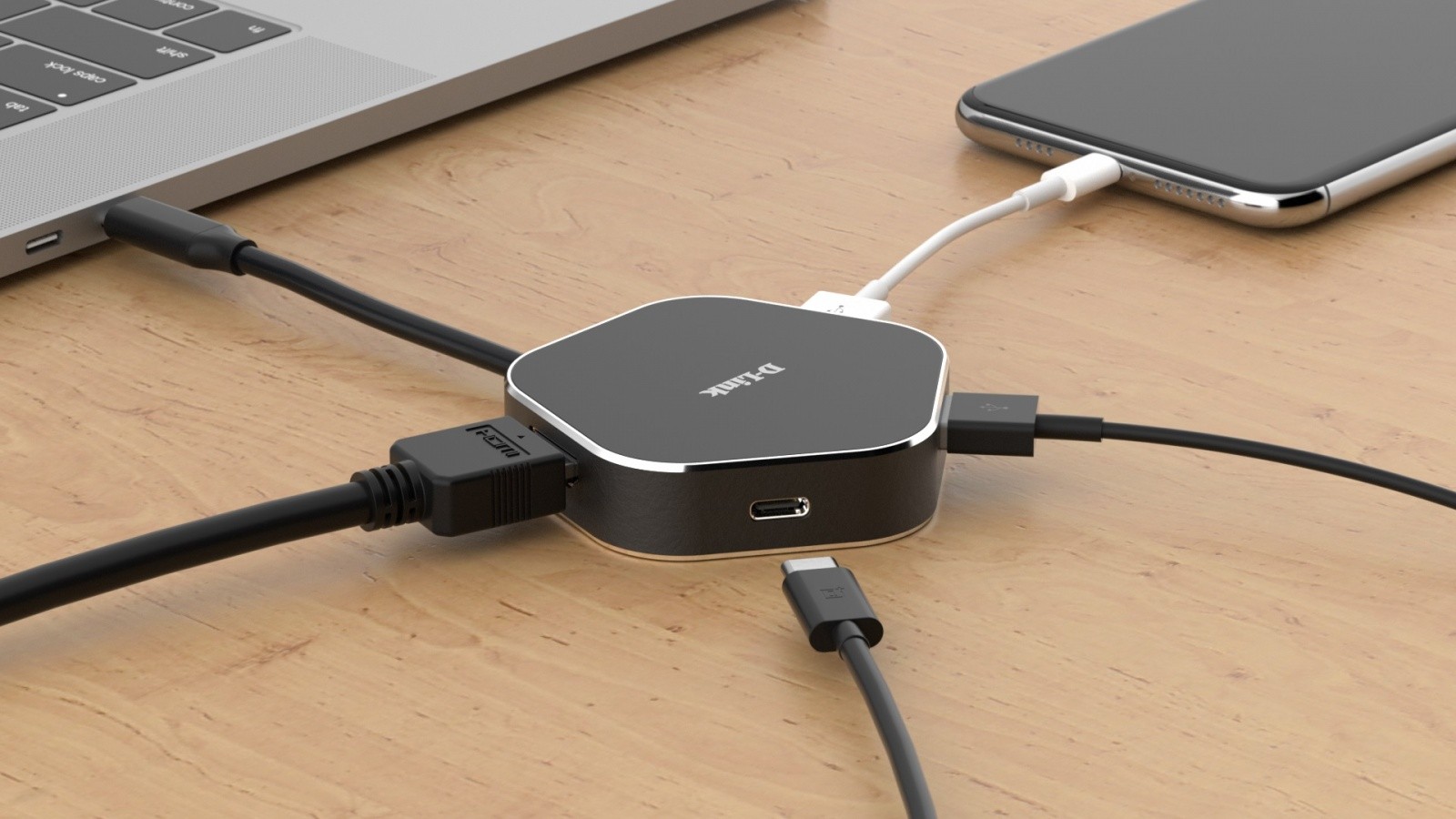 D-Link DUB-M420 USB-C Hub: 4xUSB 3.0, HDMI 2