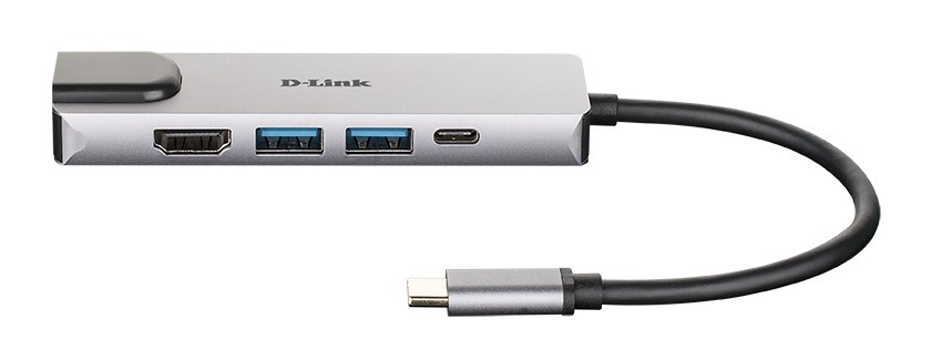 USB-C HUB D-Link DUB-M520 z USB 3.0 in HDMI vhodi 2