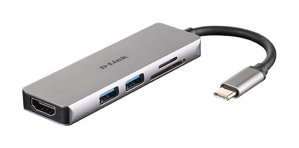 D-Link DUB-M530 USB-C Hub: 2xUSB 3.0, HDMI, SD/microSD 4