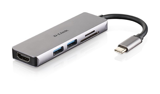 D-Link DUB-M530 USB-C Hub: 2xUSB 3.0, HDMI, SD/microSD 5