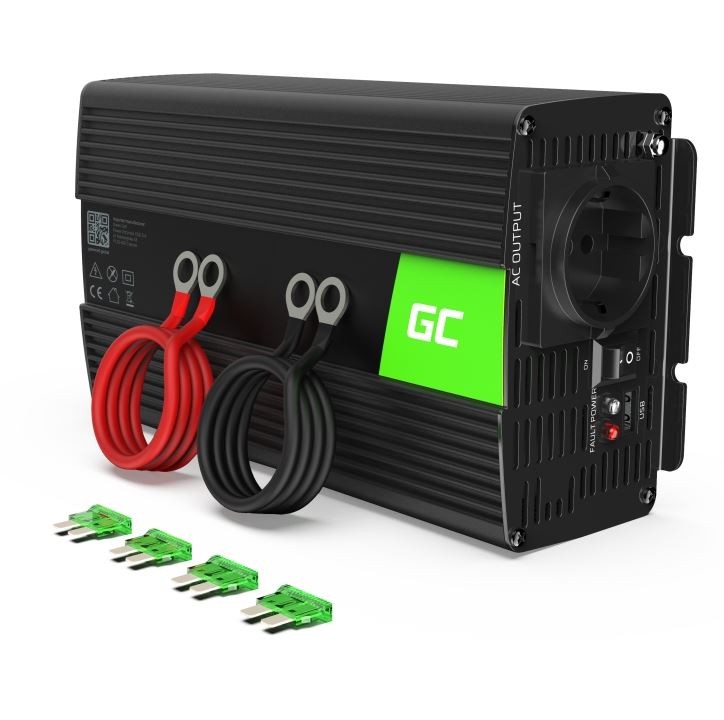 Green Cell Mod sinus pretvornik napetosti 1000W/2000W, 12V na 230V