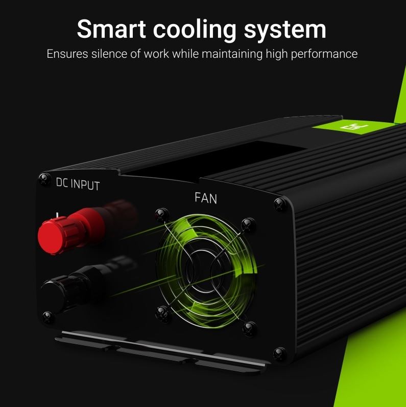 Green Cell Mod sinus pretvornik napetosti 1000W/2000W, 12V na 230V 4