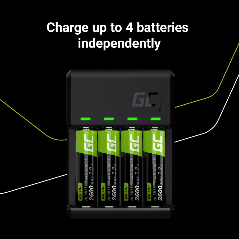 Polnilnik VitalCharger + 4x AAA 800mAh baterije 6