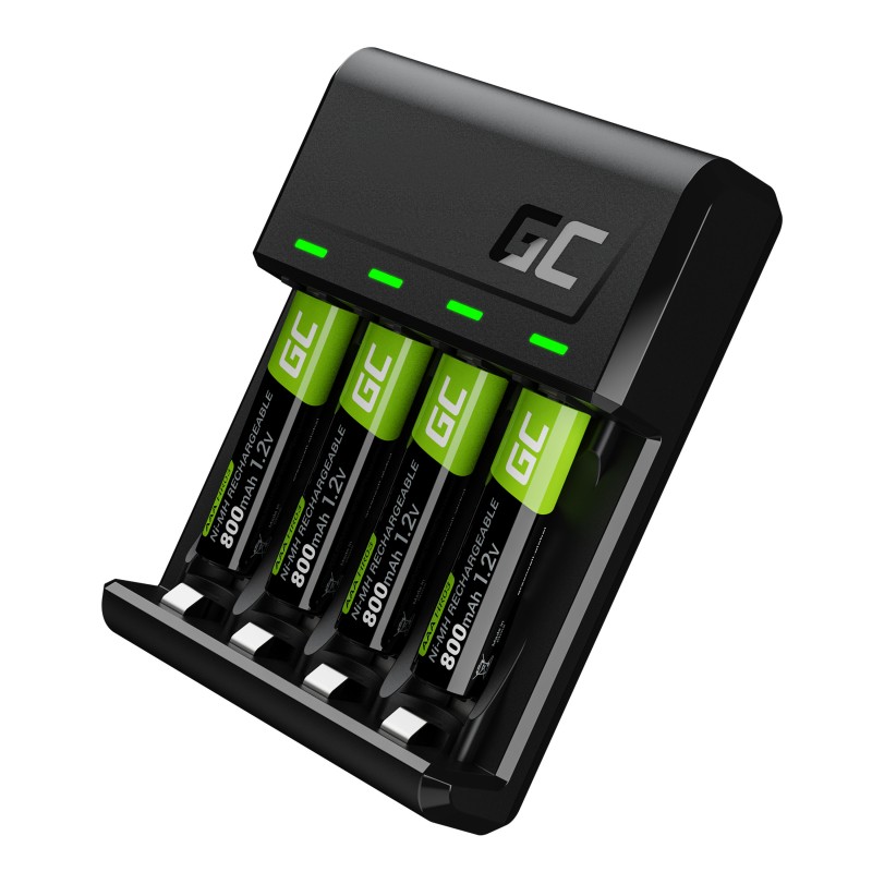 Polnilnik VitalCharger + 4x AAA 800mAh baterije