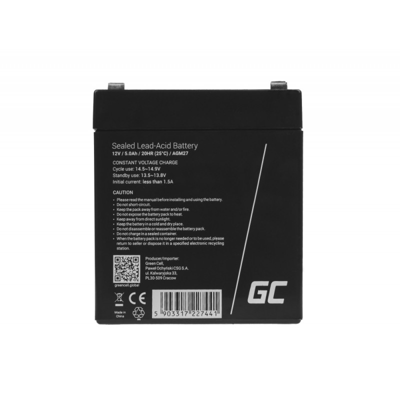 Akumulator AGM VRLA 12V 5Ah 2
