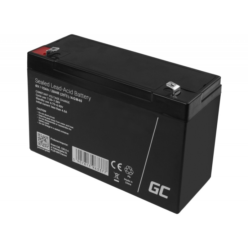 Akumulator AGM VRLA 6V 15Ah 4