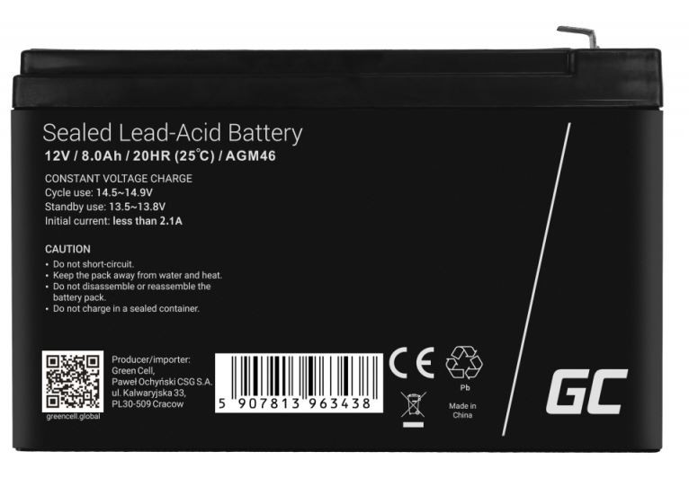 Akumulator AGM VRLA 12V 8Ah 4