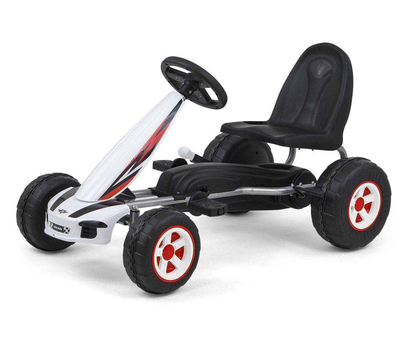 Gokart na pedala Viper, belo-črn