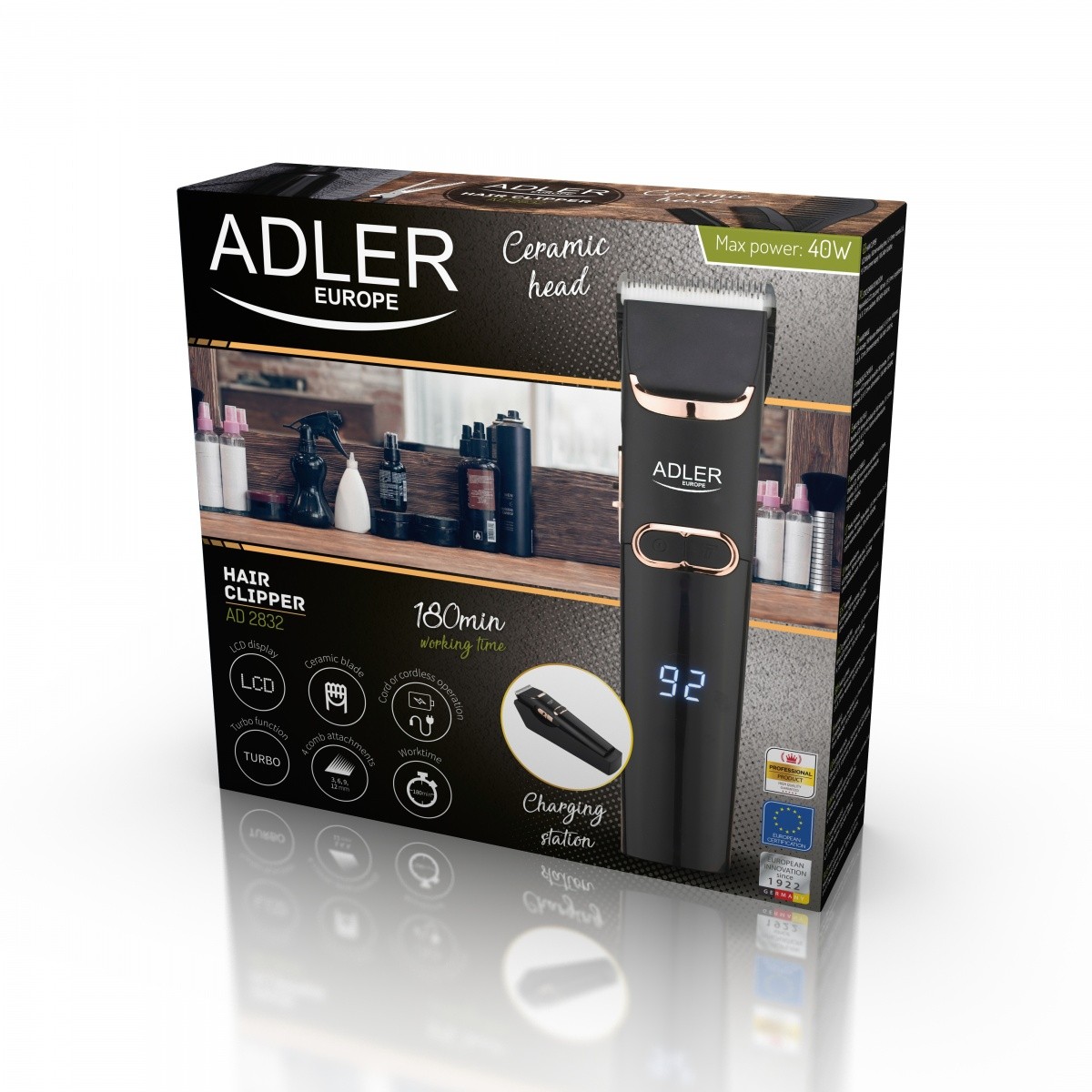 Adler AD 2832 strižnik las s keramičnimi rezili 6