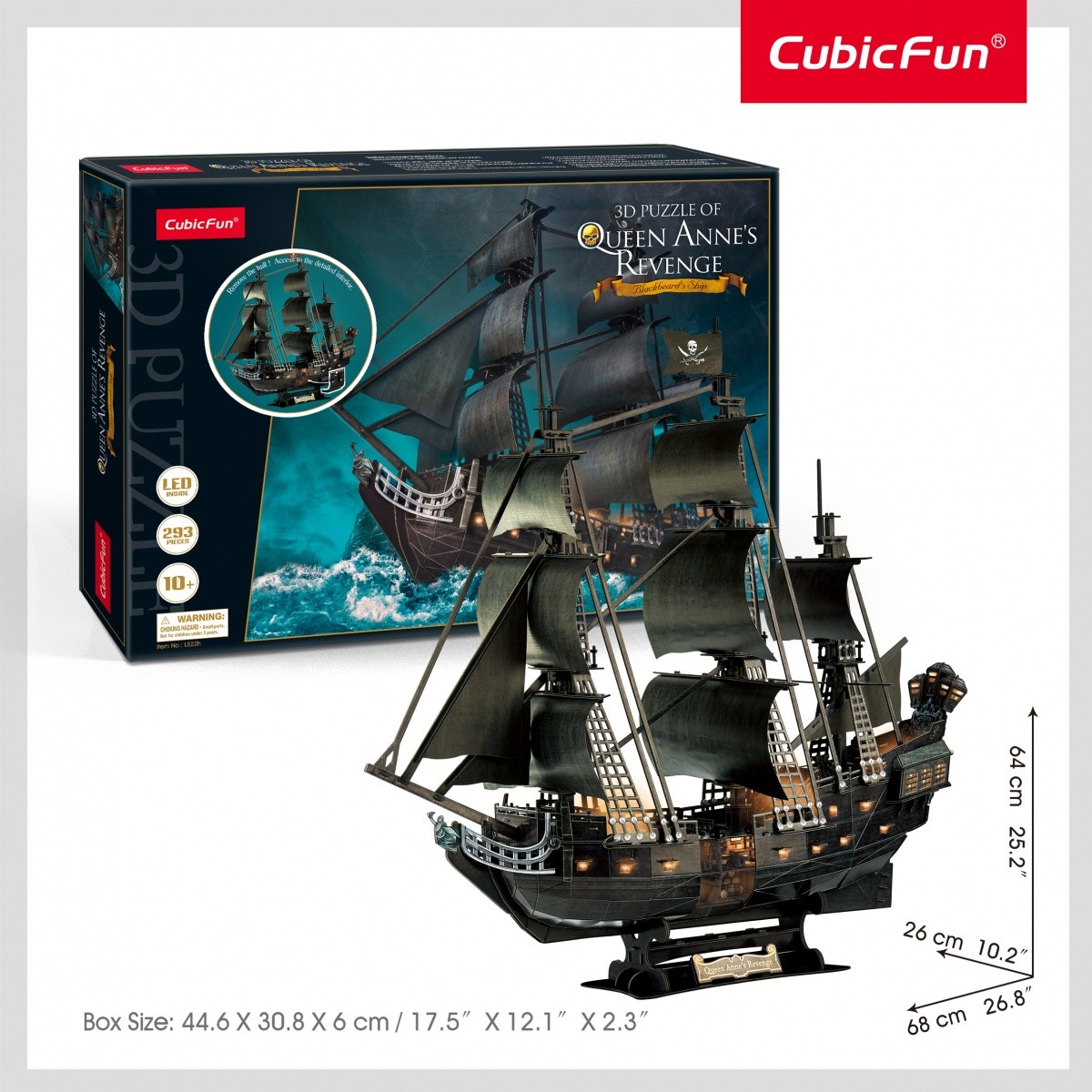 Cubic Fun 3D LED sestavljanka - Kraljica Anna 3