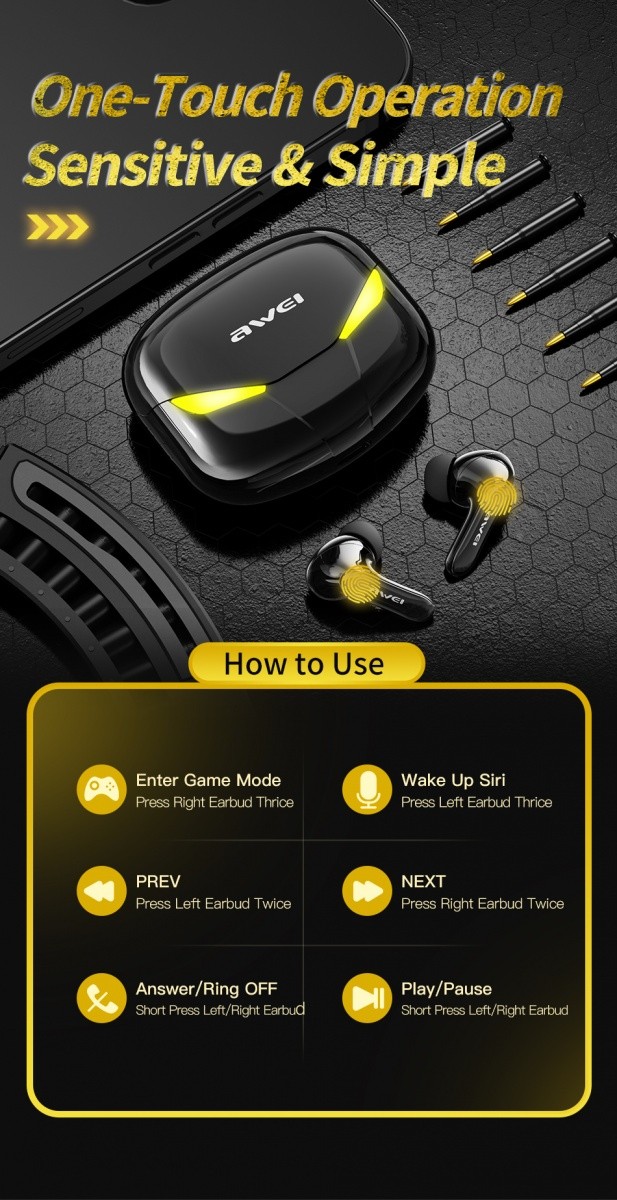 Brezžične Bluetooth 5.0 slušalke T35 TWS z polnilno postajo - Črne 8