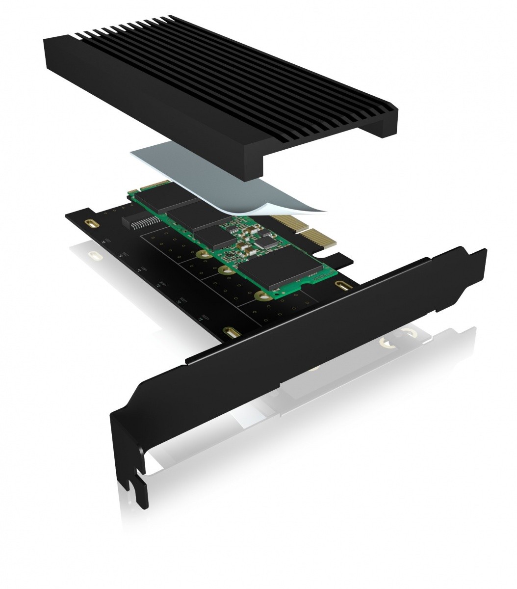 Adapter PCI na M.2 NVMe SSD z radiatorjem IB-PCI208-HS 3