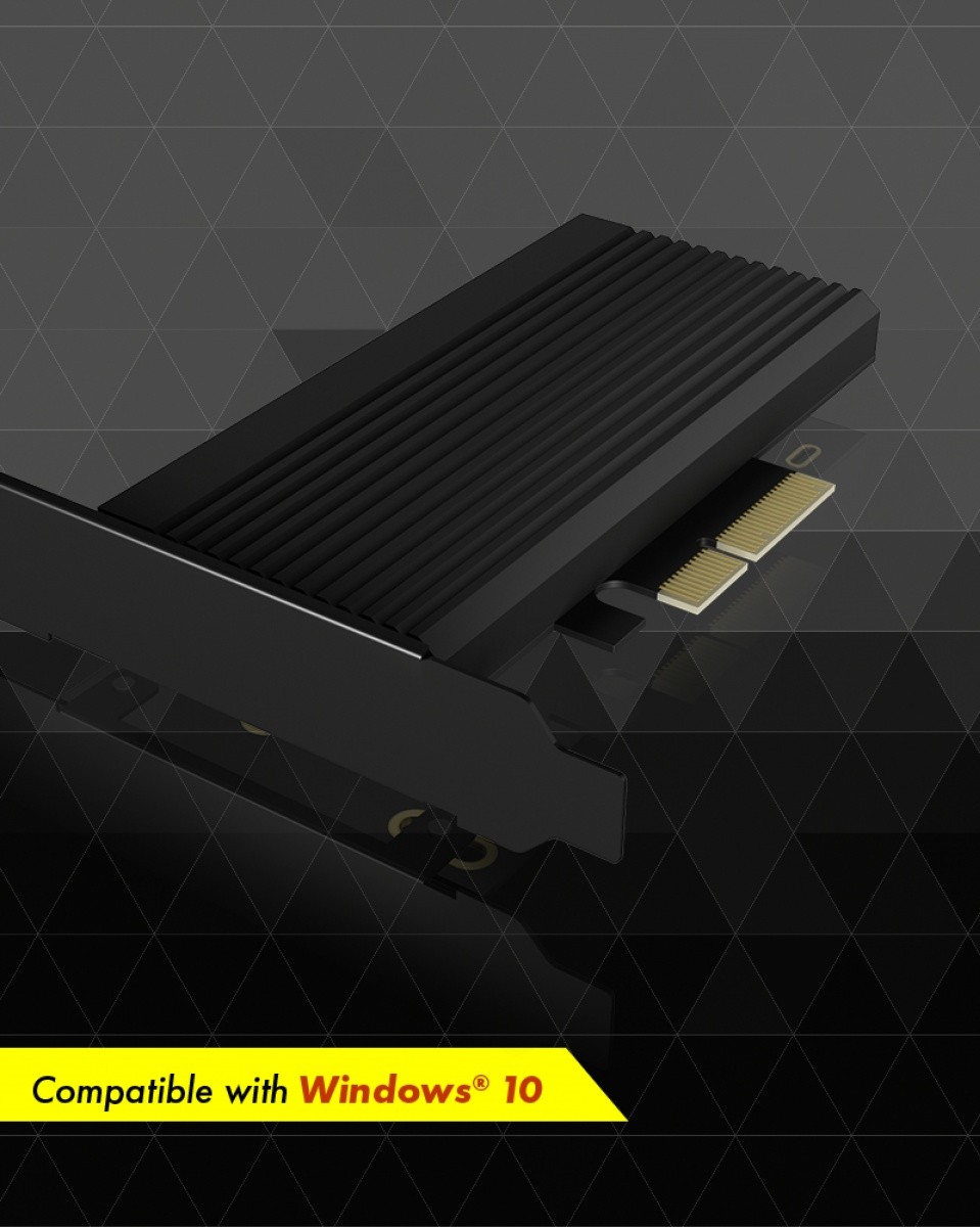 Adapter PCI na M.2 NVMe SSD z radiatorjem IB-PCI208-HS 8
