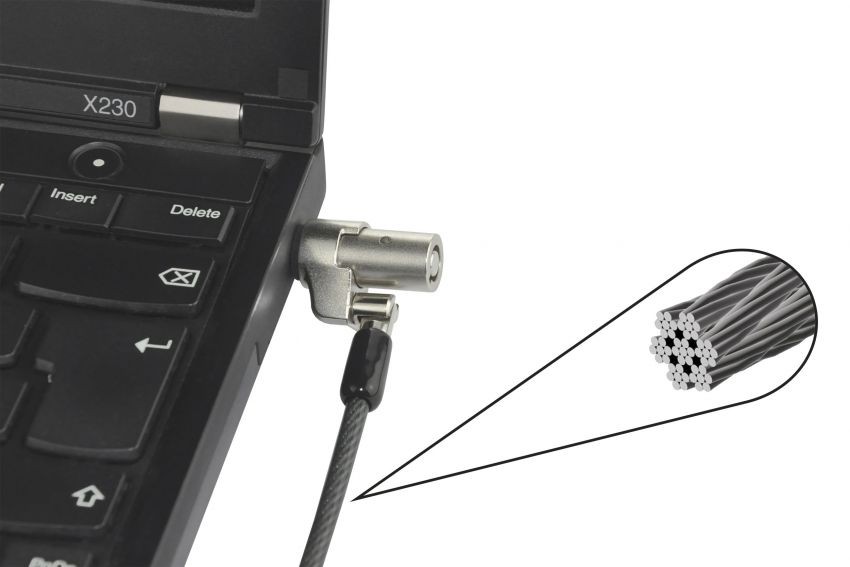 Dicota Security Cable Wedge lock Ultra Slim - ključavnica 2
