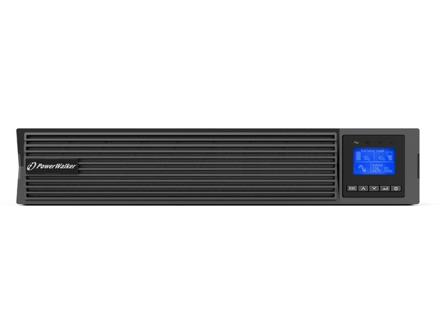 UPS PowerWalker ON-LINE 1000VA, ICR IOT PF1.0, 8x IEC izhod, USB/RS-232, LCD 2