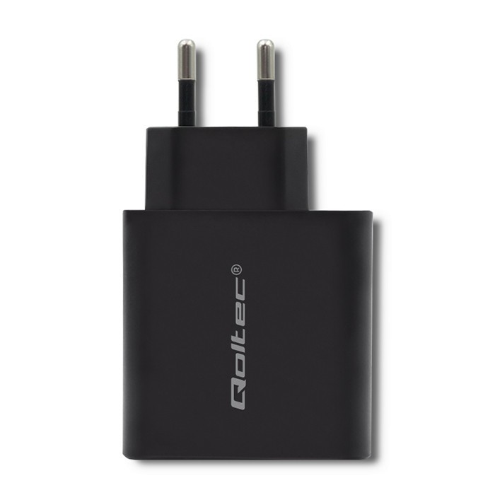 Napajalnik 45W Type-C PD & USB, črn 3